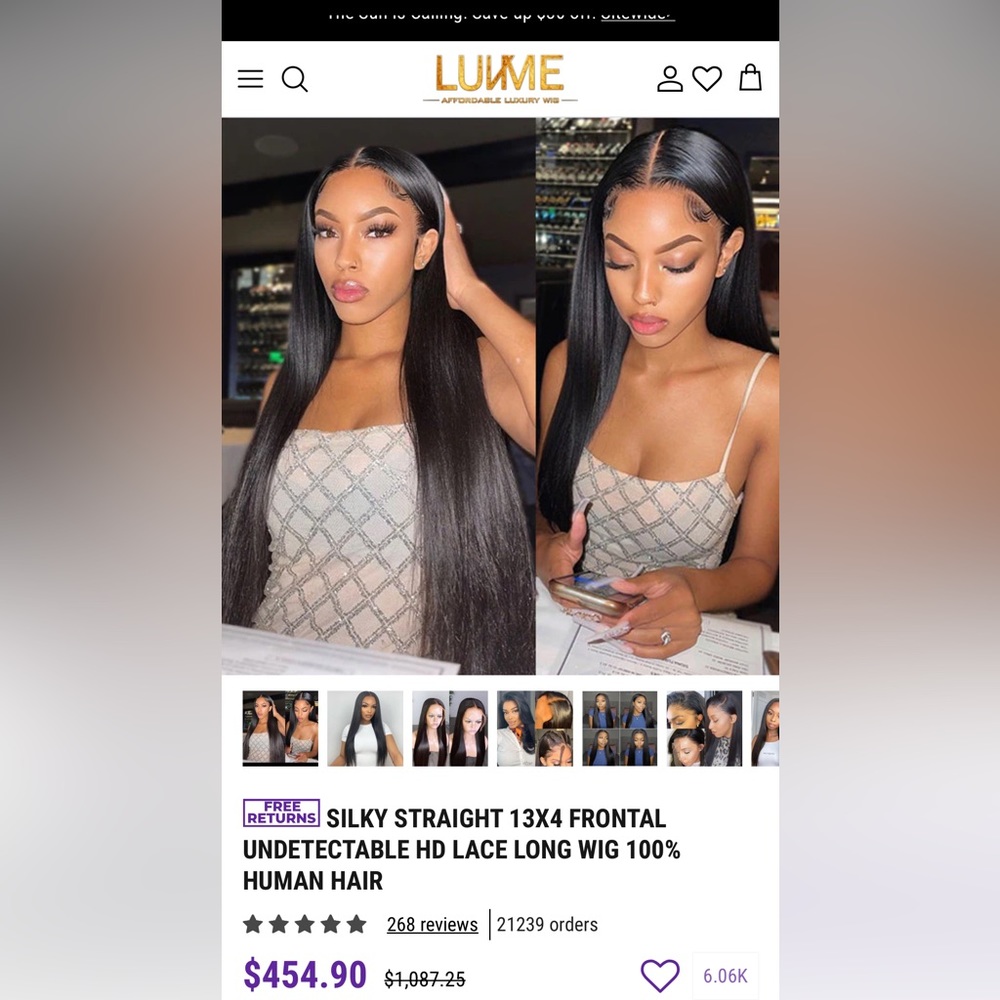 SILKY STRAIGHT 13X4 FRONTAL UNDETECTABLE HD LACE LONG WIG 100% HUMAN HAIR